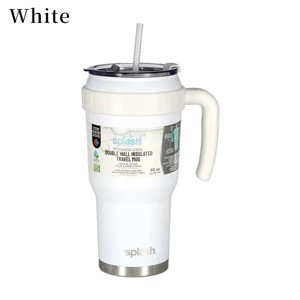 Steel Insulated Mugs i Break Reusable For Hot And Cold Drinks, Ldeal For Water, lced Tea, Coffee, Car Mugs Tumblers With Handle And Straw - 1 of 4