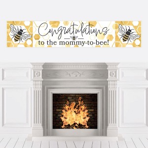 Big Dot of Happiness Little Bumblebee - Bee Baby Shower Decorations Party Banner - 1 of 4