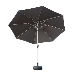 CLIHOME 9FT Outdoor Patio Umbrella with Push Button Tilt and Crank,UV Protection Waterproof Sun Umbrella(Base Not Included) - 1 of 4