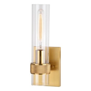Vaxcel Bari 1 - Light Sconce in  Satin Brass - 1 of 4