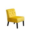 Grungis 2 Piece Velvet Armless Accent Chairs,Living Room Chairs with Button Tufted Back,Comfy Chairs for Living Room,Bedroom - 4 of 4