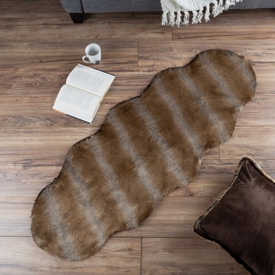 2'x5' Oval Woven Area Rug Brown - Hastings Home