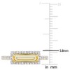 EVERLY JEWELRY |Yellow Plated Sterling Silver 1.54 CT TGW Citrine White Sapphire Fashion Ring - 4 of 4
