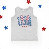 The Juniper Shop USA Checkered Lightning Toddler Tank - 2 of 4
