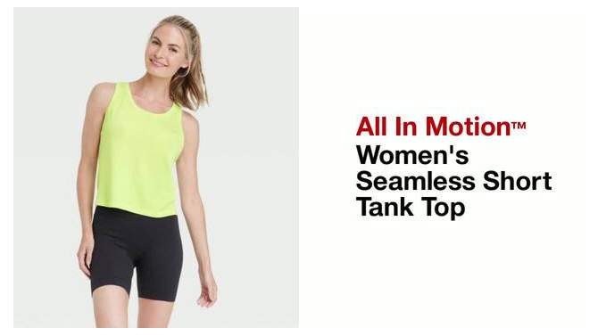 Women's Seamless Short Tank Top - All In Motion™, 2 of 5, play video