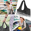 10 Pack Black Reusable Grocery Bags with Storage Pouch Reusab - 4 of 4