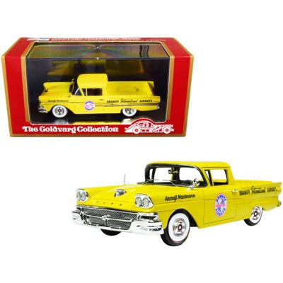 1958 Ford Ranchero Aircraft Maint. Car Yellow "Braniff International Airways" Ltd Ed to 125 pcs 1/43 Car by Goldvarg Collection