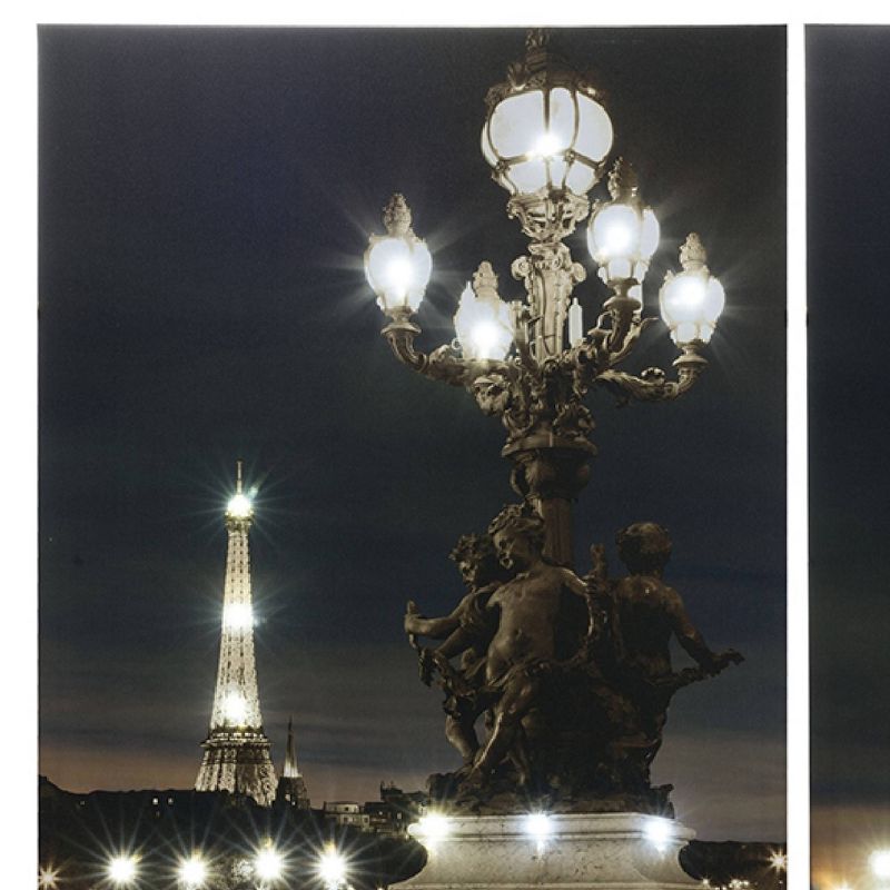 24&#34;x35&#34; Set of 2 Eiffel Tower LED Wall Arts - A&#38;B Home, 3 of 5