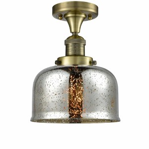 Bell Cage - 1 Light Semi-Flush Mount In Industrial Style-11.5 Inches Tall and 8 Inches Wide - 1 of 1