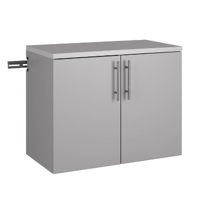 32" Elite Stackable Wall Cabinet Drifted Gray - Prepac: Deep Storage, 2 ...