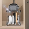VEVOR Pan and Pot Rack, 2-Tier Expandable Pull Out Under Cabinet Organizer, Cookie Sheet Baking Pans Tray Racks, Adjustable Wire Dividers - 2 of 4