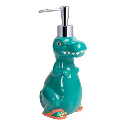 Dinosaur Ceramic 4-Piece Kids' Bathroom Accessory Set
