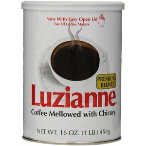 Luzianne Coffee Can – Medium Roast Ground Coffee, 13 Ounce (5.42-MF) Metal Can, Smooth and Rich Flavor Made with 100% Pure Coffee - 1 of 4