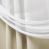 EXCLUSIVE HOME Catarina Layered Solid Room Darkening Blackout and Sheer Hidden Tab/Rod Pocket Top Curtain Panel Pair - 2 of 4