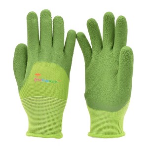 G & F Products JustForKids Nylon Gloves One Size Green Pair (2040G) - 1 of 4