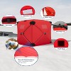 Pop-Up Ice Fishing Tent Insulated Windproof And Warm Available In Multiple Sizes For 4 To 6 People - 3 of 4