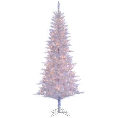 Sterling 7.5 -Foot White Tiffany Tinsel Tree with 450 clear lights