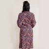 Of an Origin | Organic Cotton Stretch Women's Lounge Robe in Flower Child Print - 4 of 4