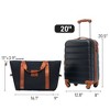 YONWAY 20''Hardside Luggage Sets, Bag Spinner Suitcase with TSA Lock Lightweight - 3 of 4