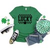 Simply Sage Market Checkered Lucky Shamrock Short Sleeve Tee - 3 of 4