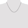 Black Bow Jewelry 1.3mm, 14k White Gold, Solid Franco Chain Necklace - 2 of 4