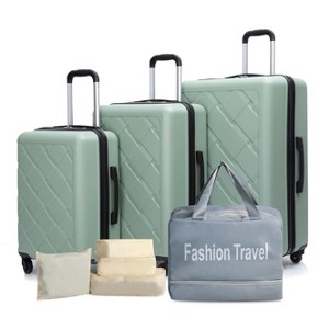Dexmalle 8-Piece ABS Luggage Sets Lightweight Durable Suitcase - 1 of 4