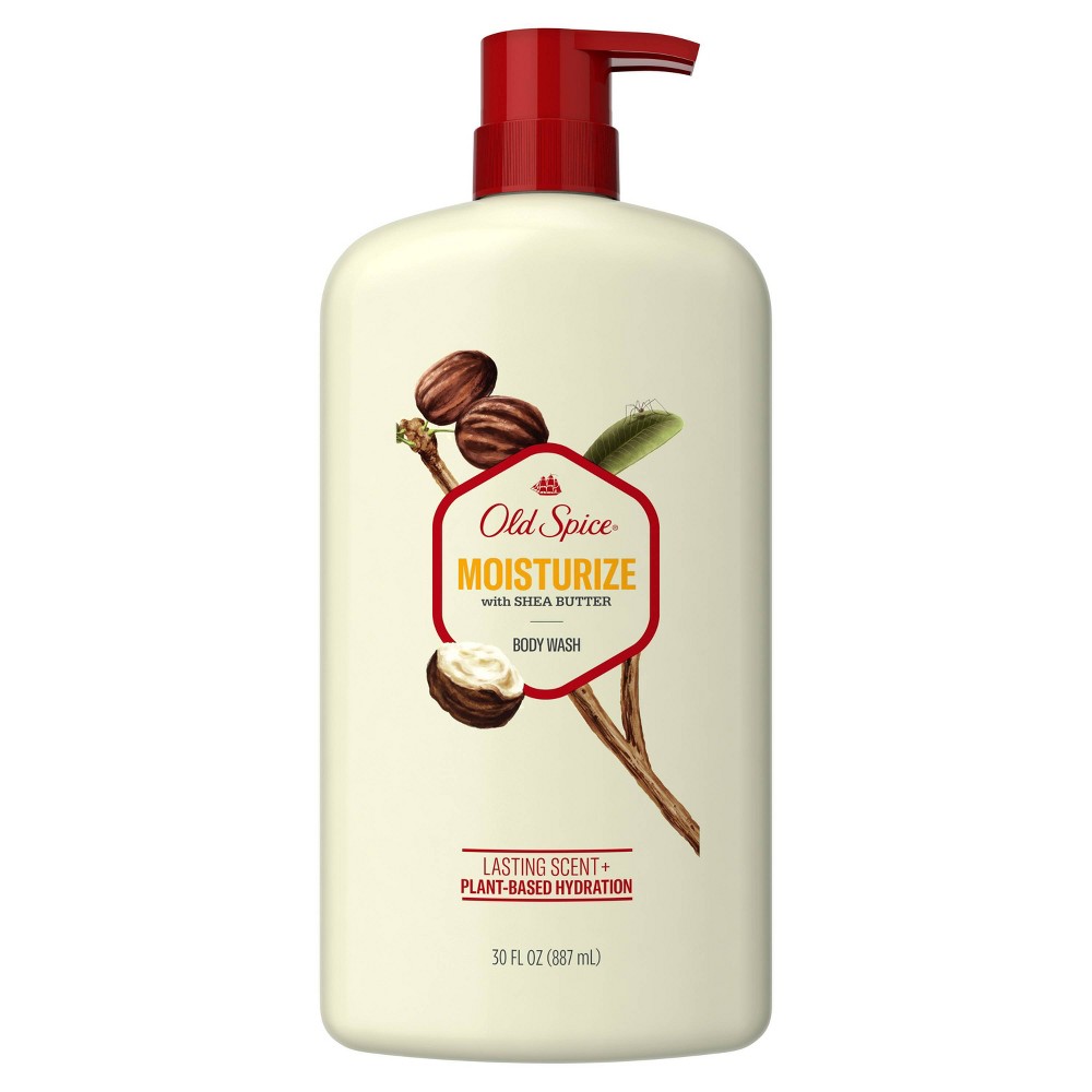Old Spice Men's Body Wash - Moisturize with Shea Butter - 30 fl oz