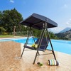 2 Person Patio Porch Swing - Patio Festival: Outdoor Chair with Canopy, UV-Resistant Fabric, Garden Relaxation - 2 of 4