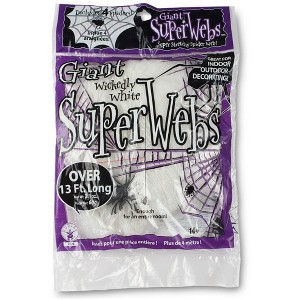 Rubies White Spider Webbing with Spiders 69 Gram Package - 1 of 1