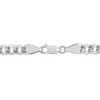 EVERLY JEWELRY | Sterling Silver Diamond Cut Curb Bevelled Bracelet, 8 inch - 4 of 4