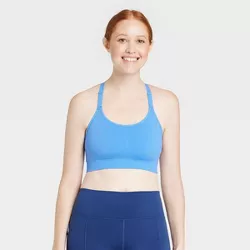 Women's Medium Support Seamless Cami Midline Sports Bra - All in Motion™ Vibrant Blue XL