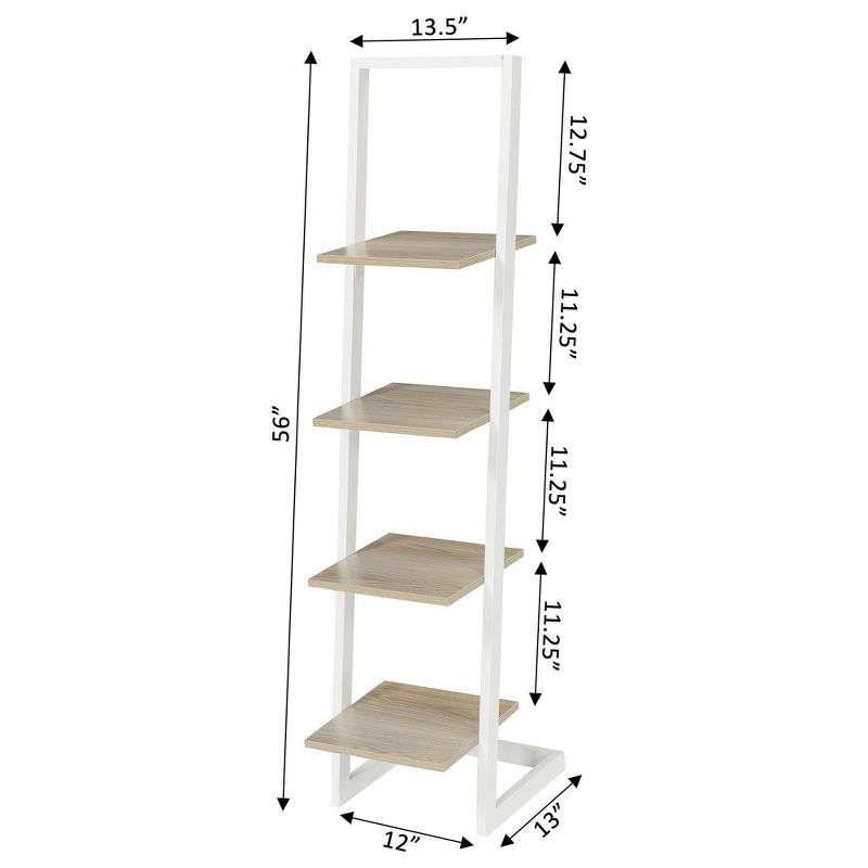 56" Designs2Go 4 Tier Ladder Bookshelf - Breighton Home, 5 of 6