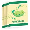 Big Dot of Happiness Double the Fun - Twins Two Peas in a Pod - Fill-in Baby Shower or First Birthday Party Invitations (8 Count) - 2 of 4