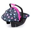Bayer Design Dolls: Car Seat - Turquoise, Pink, Stars - Fits Dolls Up To 18" - 3 of 4
