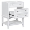Ridstar 33 in. H White Bathroom Storage Cabinet with Drawer and Open Shelf - 2 of 4