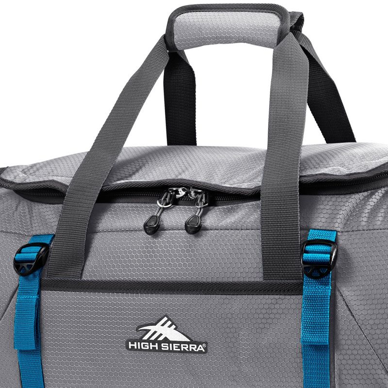 High Sierra Fairlead Travel Overnight Duffel Backpack Gym Bag, Steel, 5 of 7