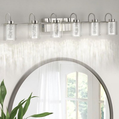 Whizmax Bathroom Light Fixture, Brushed Nickel Vanity Lights, Dimmable 3 Color Temperatures, Suitable for Bathroom, Hallway, Kitchen, Bedroom