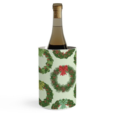 Sabine Reinhart Christmas Wreaths Wine Chiller -Deny Designs