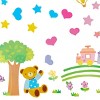 Slickblue Lovely Bear Wall Art Decals – Waterproof Vinyl Stickers to Bring Whimsy to Your Walls 13.4" x 26.8" - 2 of 3