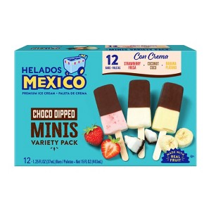 Helados Mexico Frozen Minis Chocolate Dipped Variety Bars - 15oz/12ct - 1 of 3
