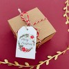 Wrapables Merry Christmas Gift Tags/Kraft Hang Tags with Jute Strings for Gift-Wrapping, Labeling, Package Decoration, (100pcs) - 4 of 4