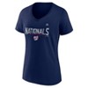 Mlb Washington Nationals Women's Short Sleeve V-neck Fashion T-shirt :  Target