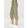 RBX Women's Lightweight Quick Drying Capris Adjustable Leg/Inseam Stretch Woven Workout Hiking Cropped Jogger Pants with Pockets - 4 of 4