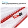 Unique Bargains Mesh Zipper File Pouch Document Folders 12 Pcs - 2 of 4