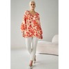 ellos Plus Size Tie Neck Peasant Tunic - 4 of 4