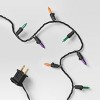 100ct LED Tri Color Halloween Indoor Outdoor Miniature String Lights Purple/Teal/Black - Hyde and EEK! Boutique™ - 4 of 4