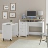 Cottage Road Credenza Desk White - Sauder: Office Furniture with Keyboard Tray & Tall Storage - 4 of 4