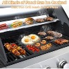 Zevemomo 3 Burner Gas Grill with Side Burner,Dual-sided Frying Plate,Thermometer,Wheels,Side Tables,37,230 BTU Outdoor Grill for Patio, Garden,Balcony - 3 of 4