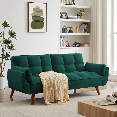 KTMBDW 75.4" Loveseat Sofa, Mid Century Modern Decor Love Seat Couches for Living Room, Bedroom, Solid and Easy to Install Love Seats Furniture