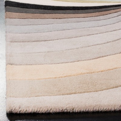 Multi-Color Tufted Handmade Wool Area Rug, 7'6" x 9'6"